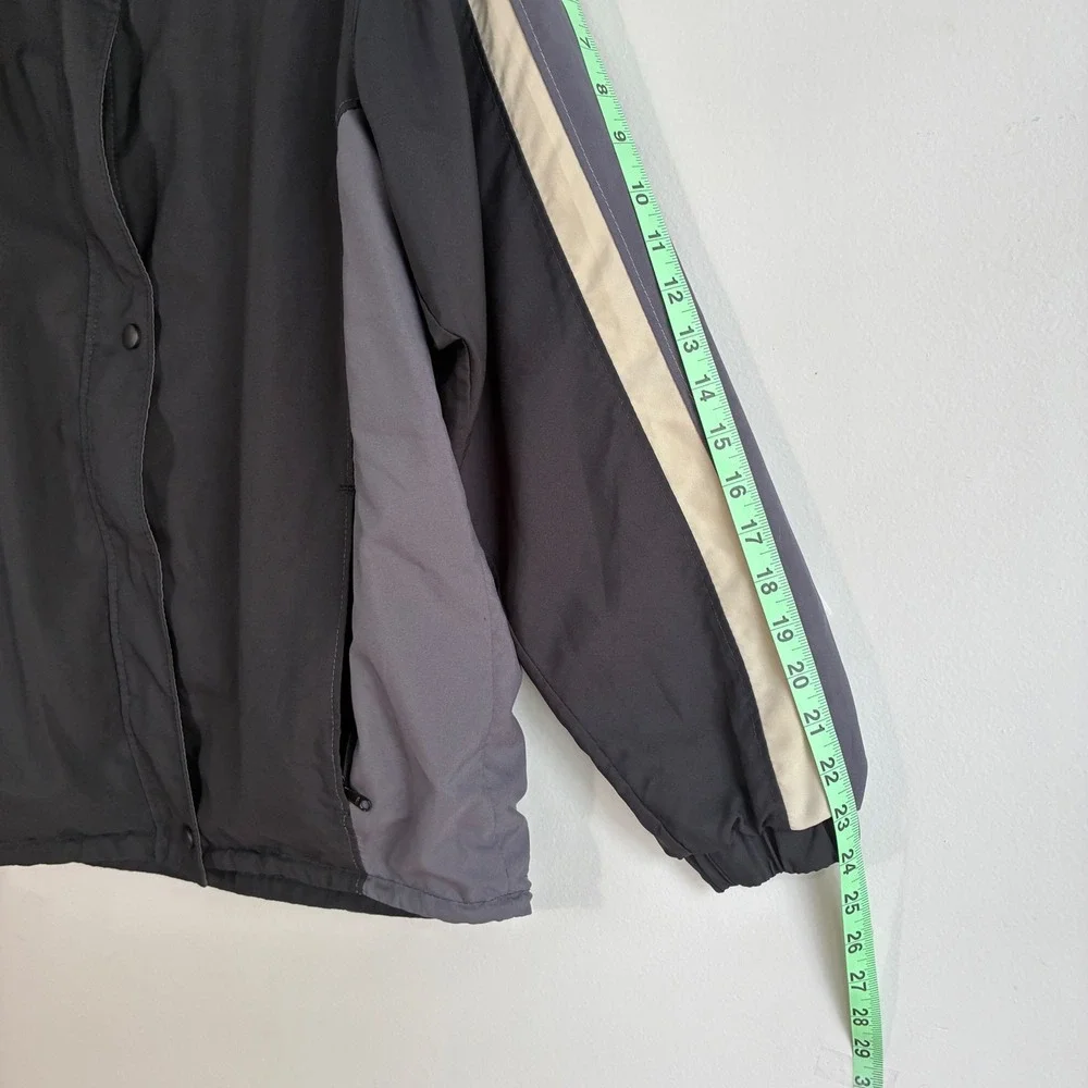 Vtg Forrester's Gore-Tex Jacket Mens M Gray Black Colorblock Full Zip USA Oregon